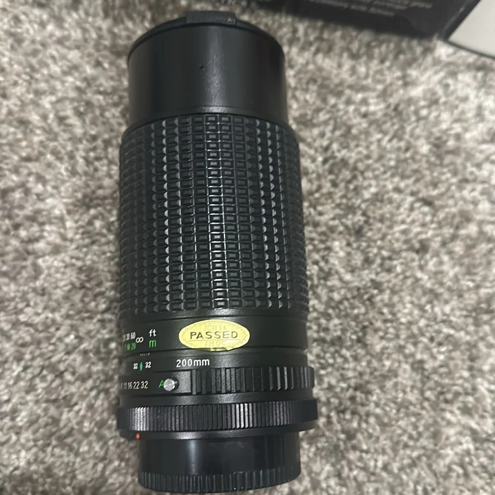 Canon 75-200mm Telephoto Lens - Black and Red